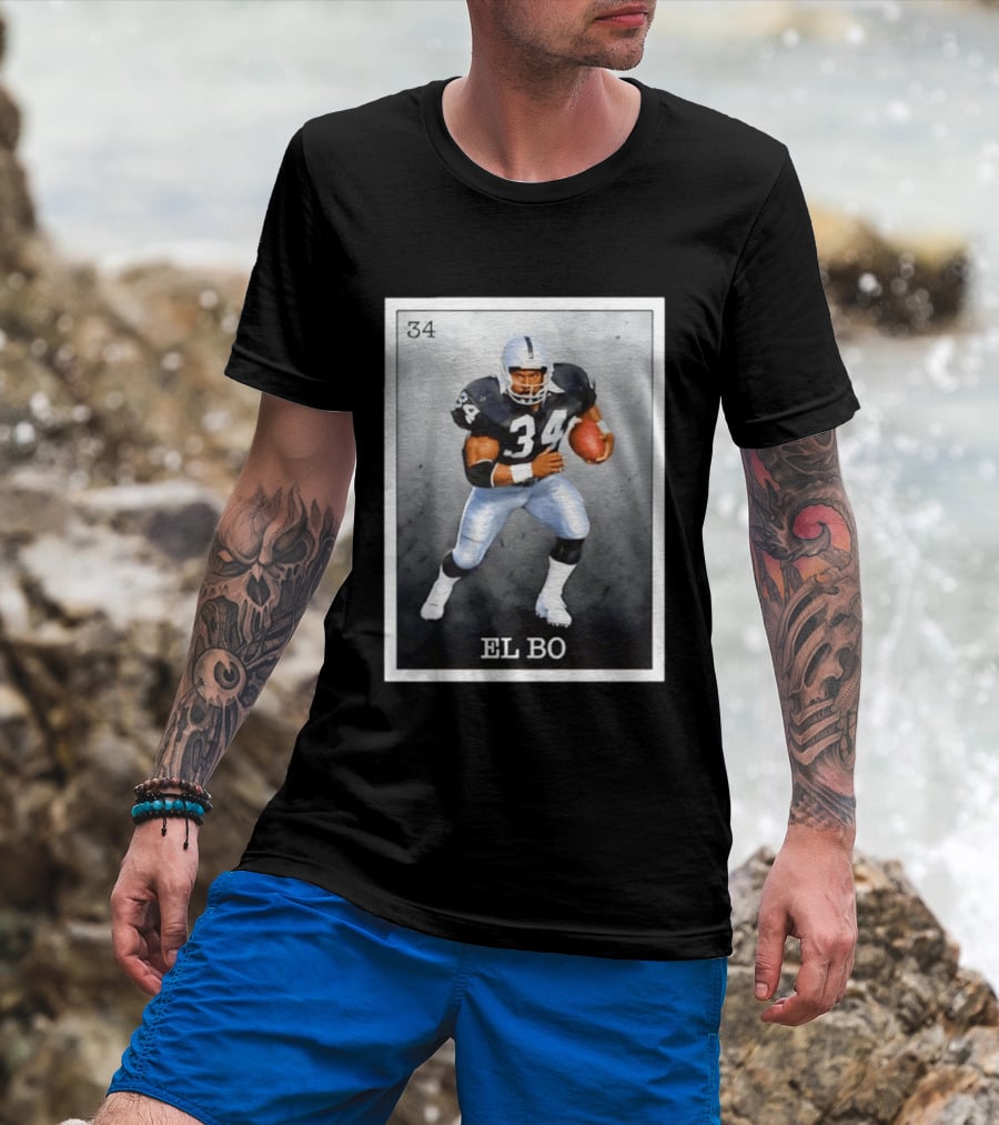 Las Vegas Raiders Football 34 EL BO Jackson T-Shirt