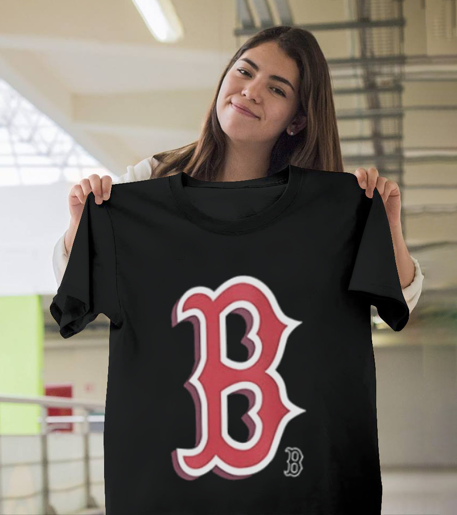 Boston Red Sox Cartoon B Two Sided T-Shirt