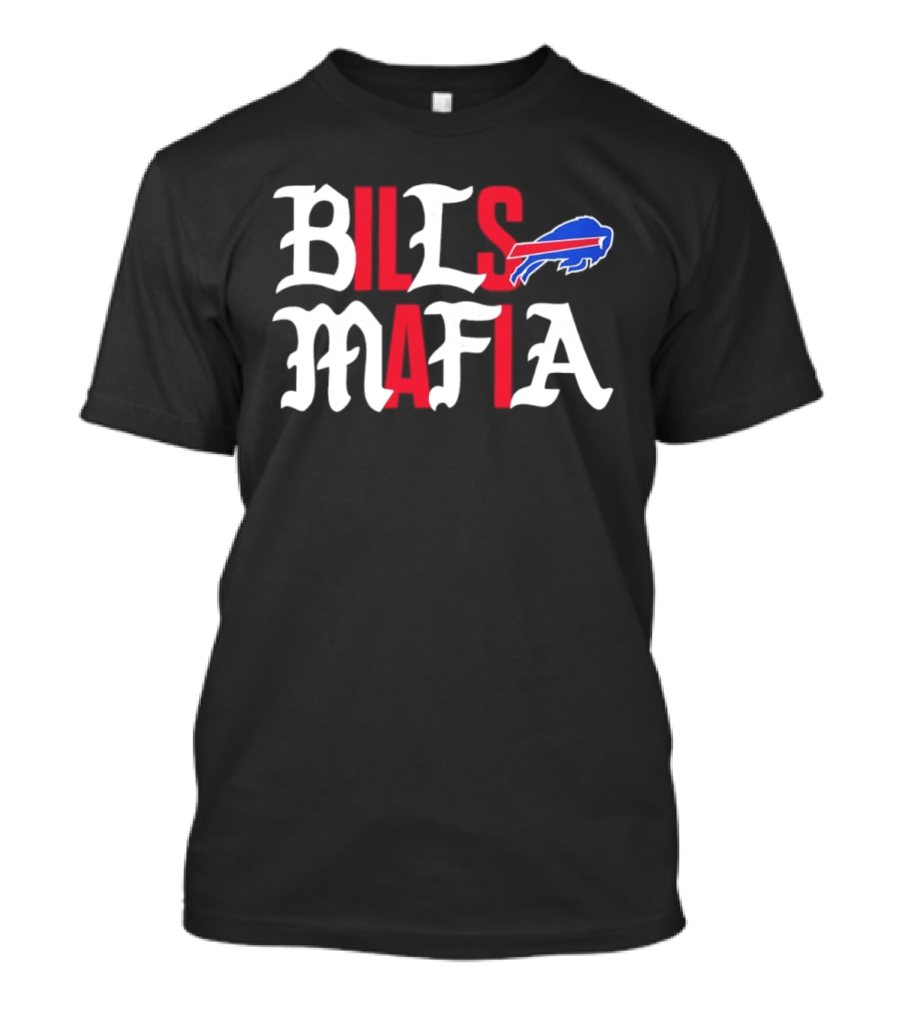 Buffalo Bills Mafia Wordmark With Team T-Shirt