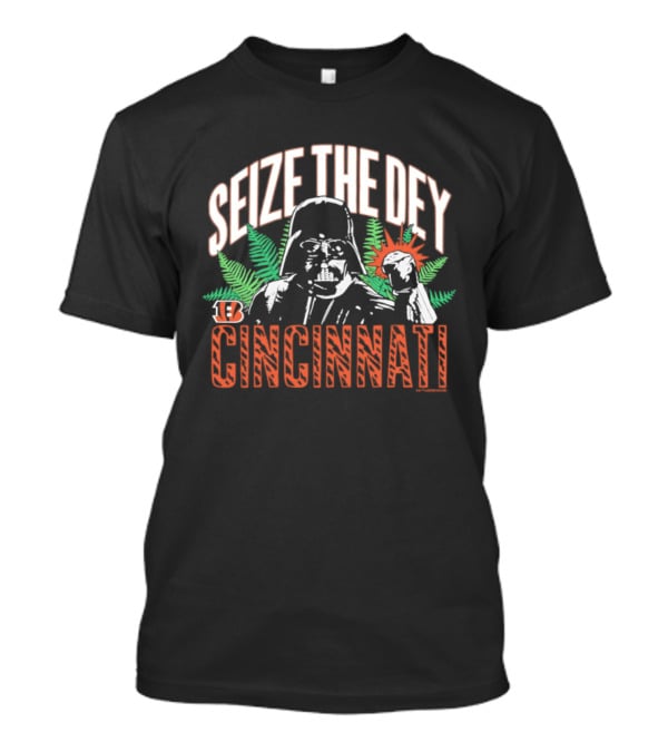 Cincinnati Bengals Star Wars Seize The Dey Darth Vader And Yoda T-Shirt