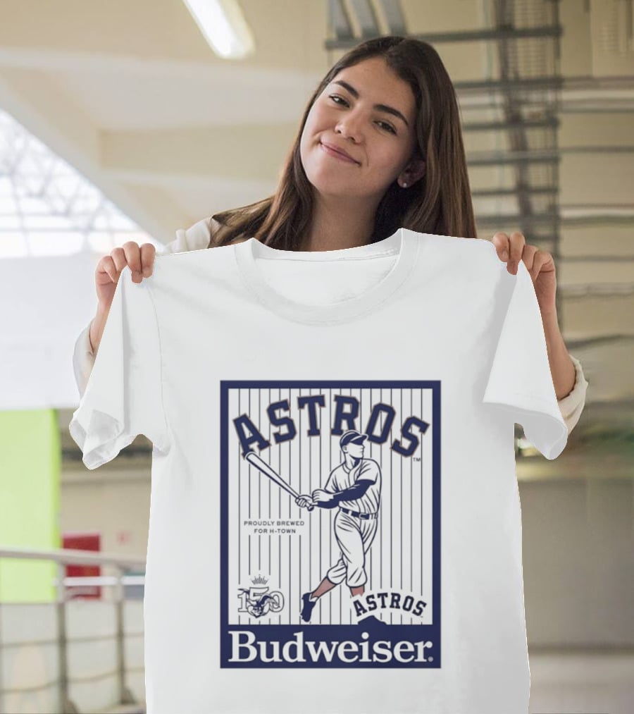 Budweiser Celebrating 150 Years Houston Astros Baseball T-Shirt