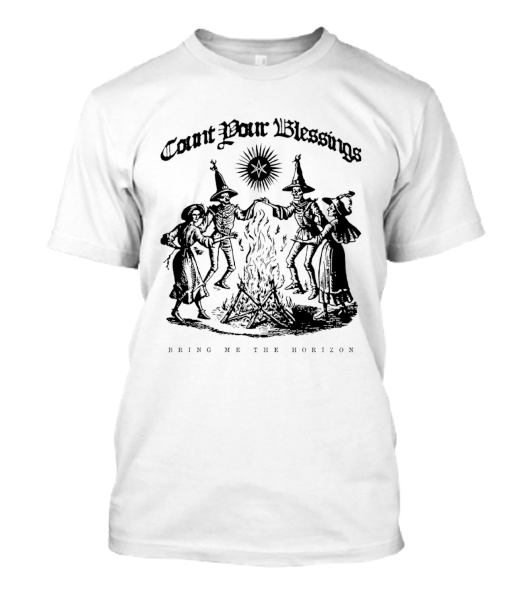 Count Your Blessings Bring Me The Horizon Witchy Ritual Circle T-Shirt