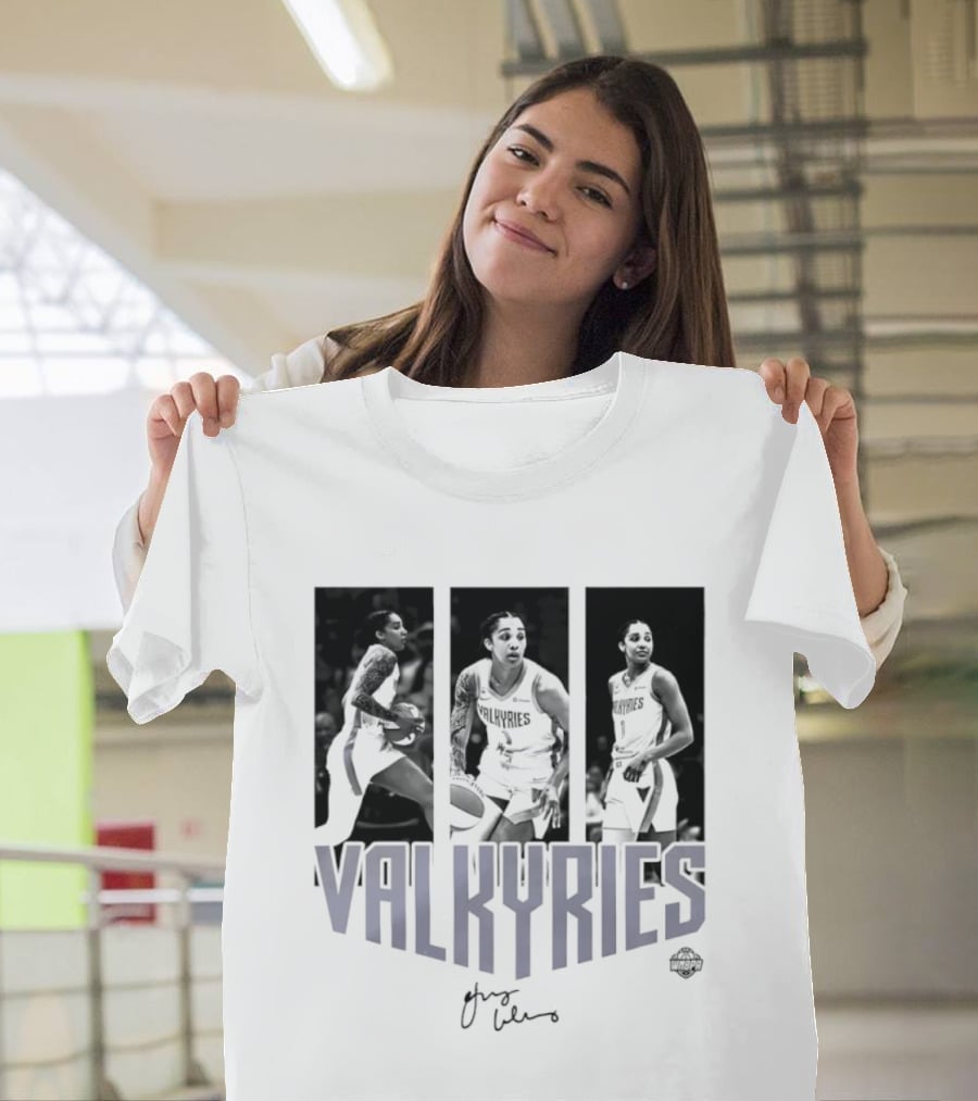 Valkyries Gabby Williams Signature WNBA Player Collage T-Shirt