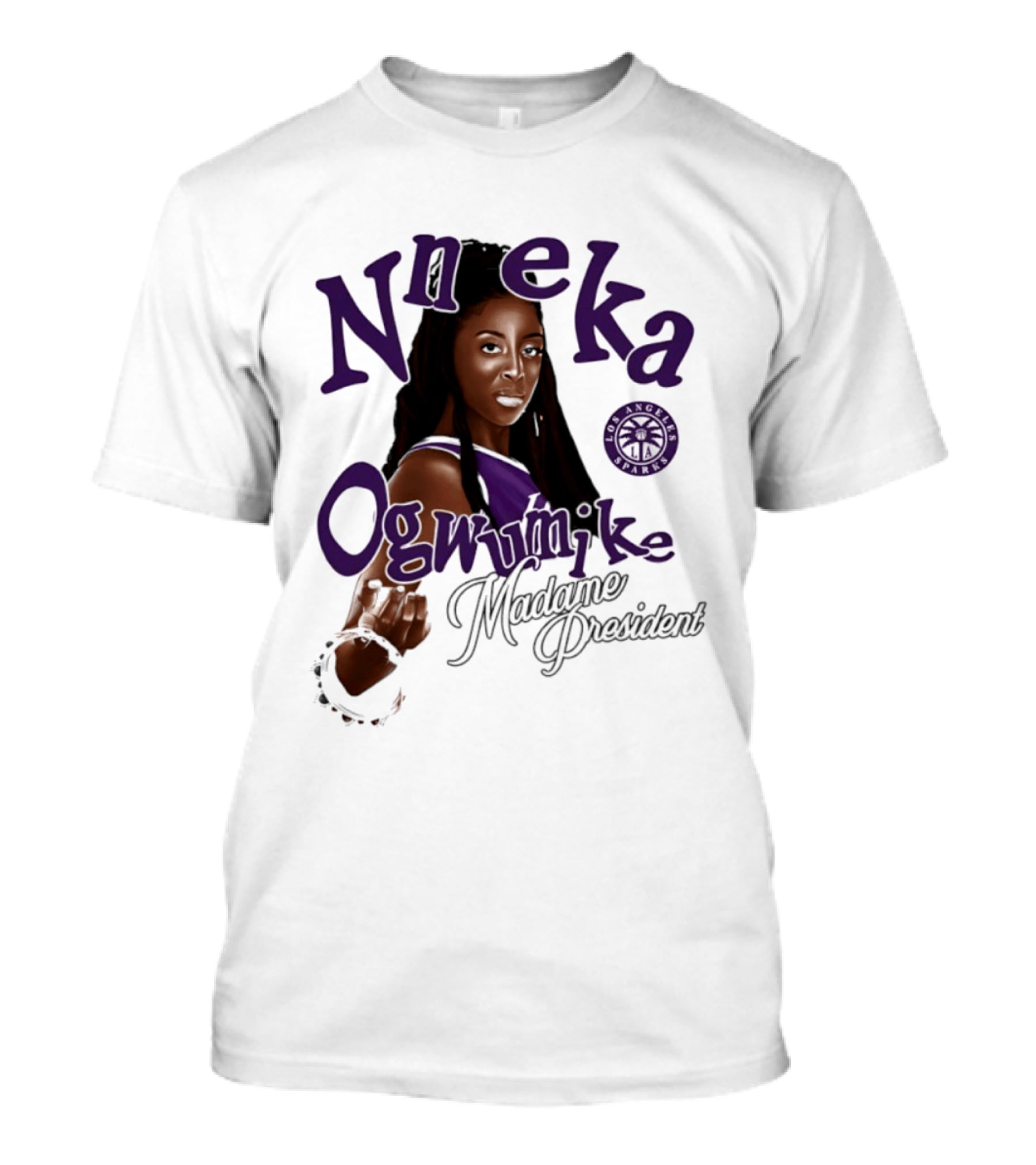 Nneka Ogwumike Madame President Los Angeles Sparks T-Shirt