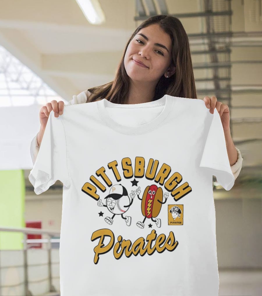 Pittsburgh Pirates Baseball Hot Dog Snack T-Shirt