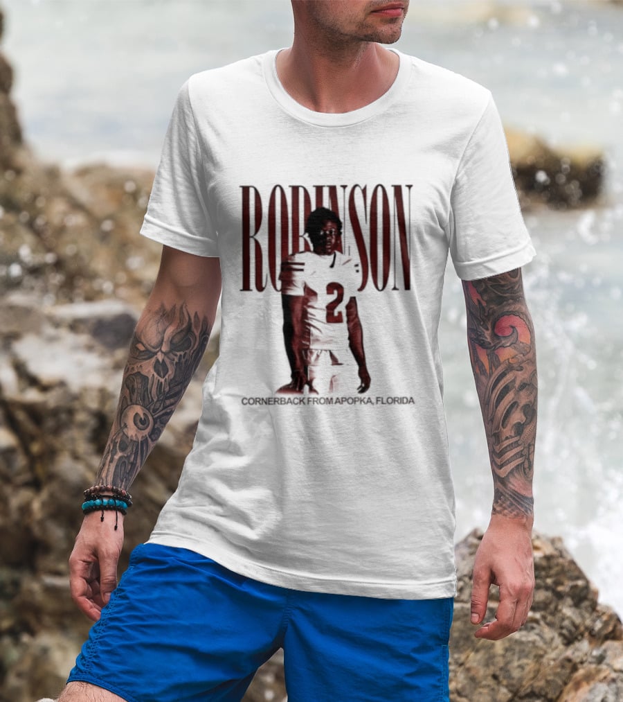 Robinson Football Cornerback From Apopka Florida T-Shirt