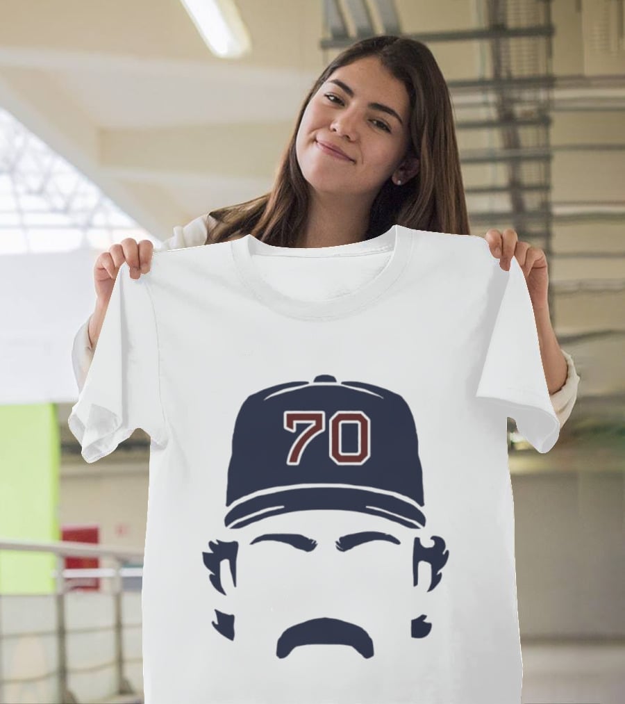 Tolle Time Stache Payton Tolle 70 Boston Red Sox Cap Moustache T-Shirt