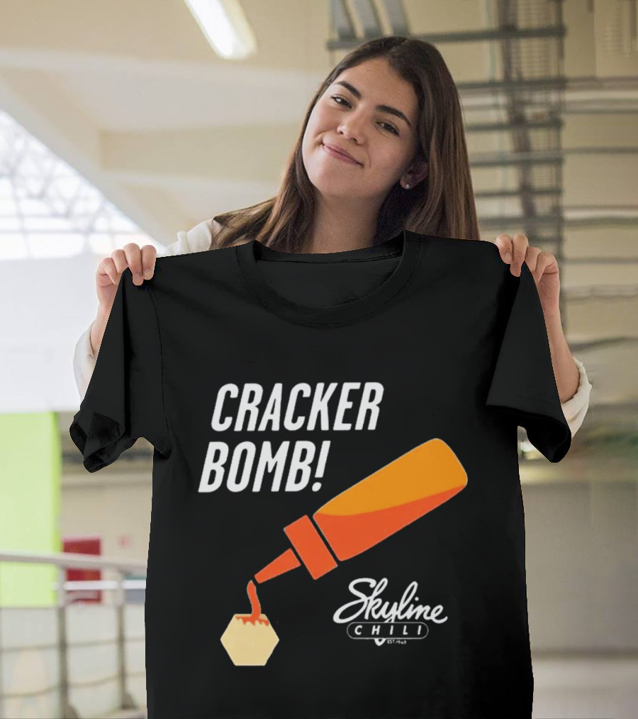 Cracker Bomb Skyline Chili Hot Sauce Fun T-Shirt