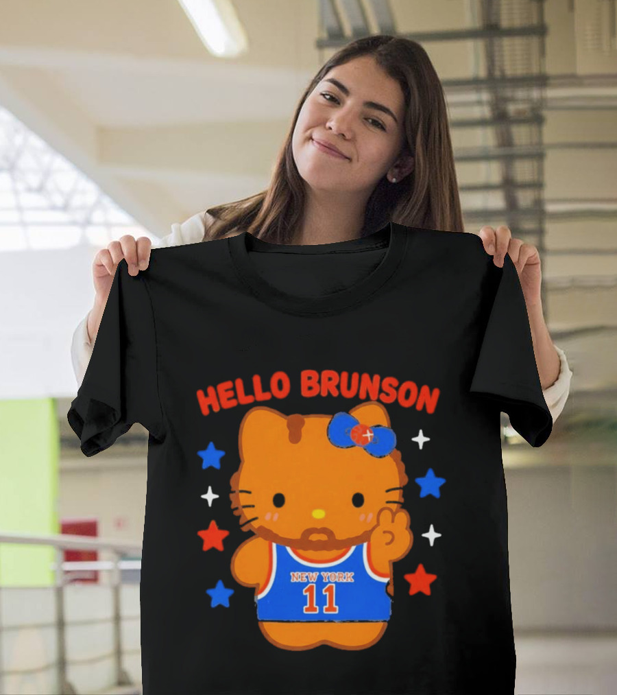 Hello Kitty Jalen Brunson New York 11 Collaboration T-Shirt