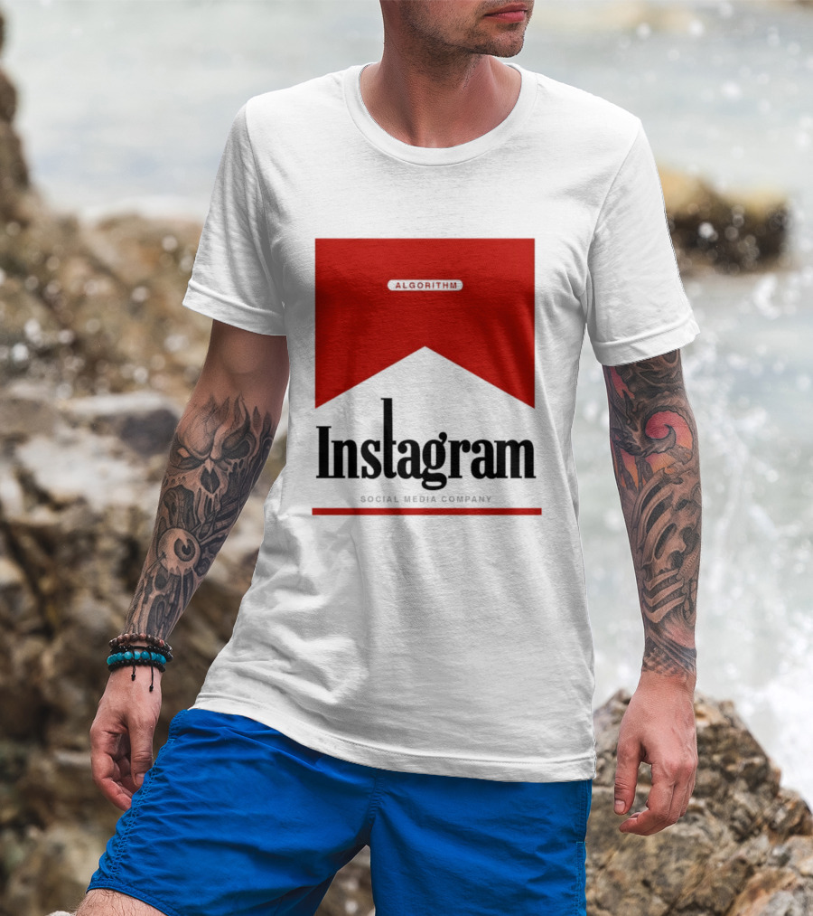 Instagram Social Media Company Algorithm Marlboro T-Shirt