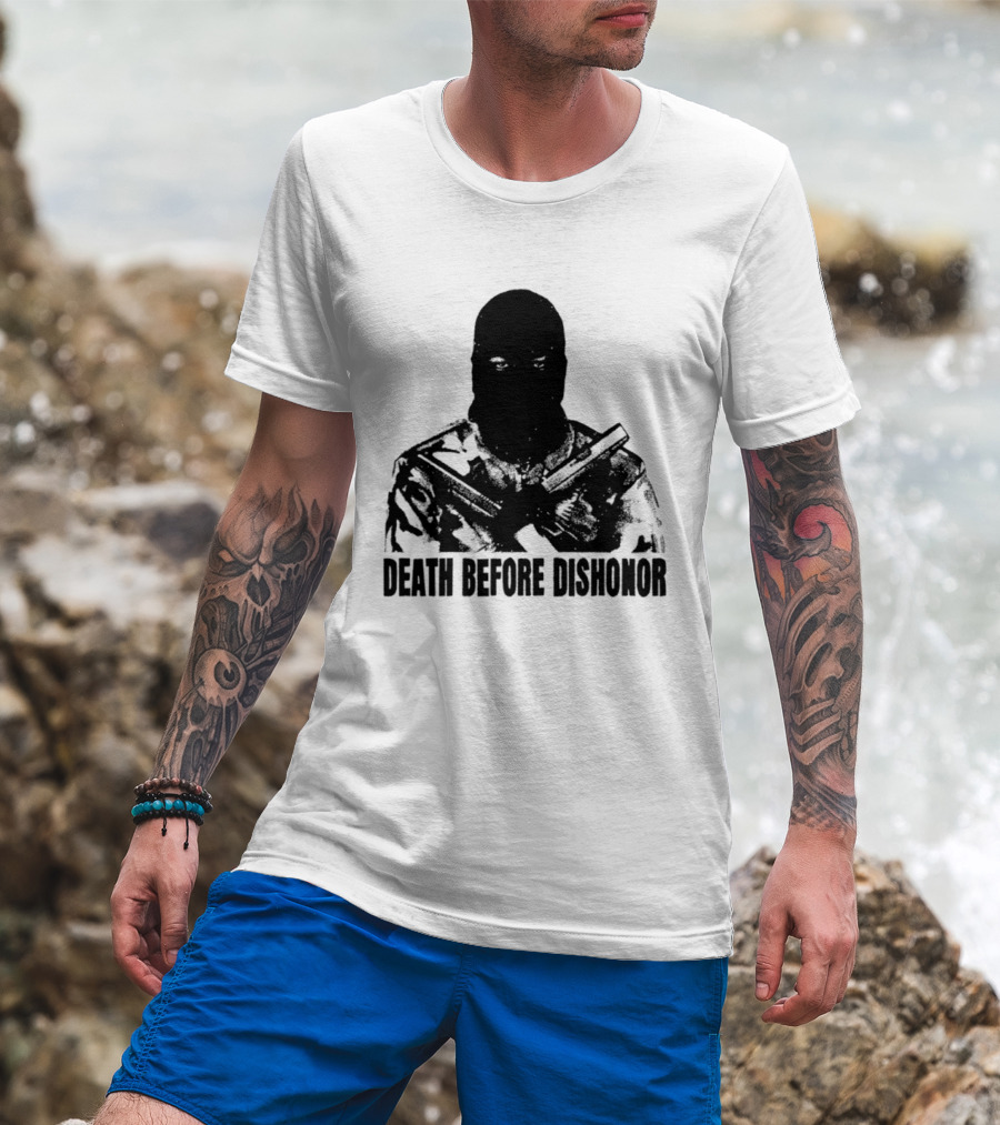 Death Before Dishonor Military Tactical Soldier T-Shirt