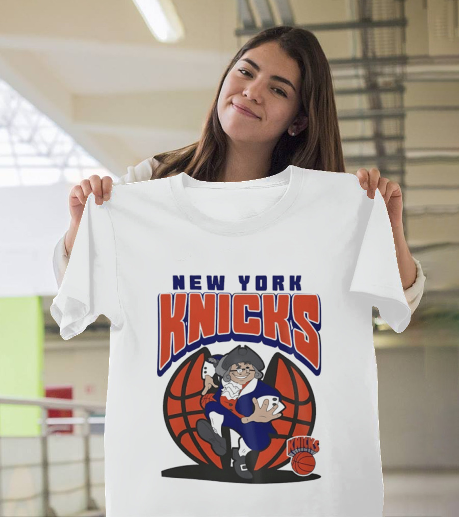 New York Knicks Father Knickerbocker Basketball Mania T-Shirt