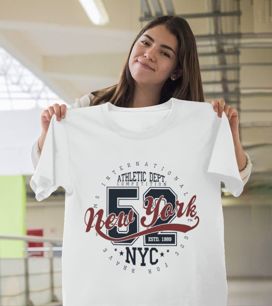NY International Athletic Dept Competition 52 New York NYC Estd 1989 T-Shirt