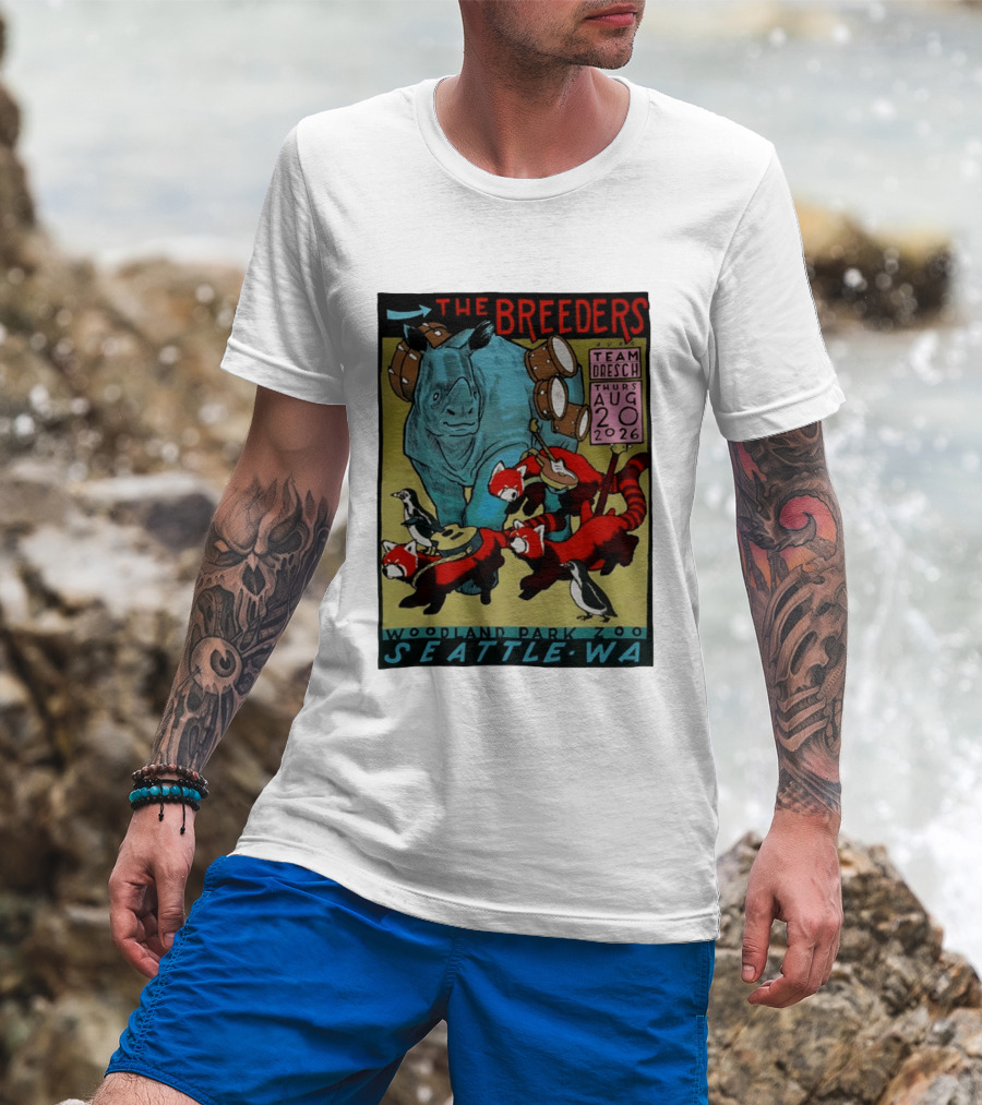 The Breeders Team Dresch Live Woodland Park Zoo Seattle WA August 20 2026 T-Shirt
