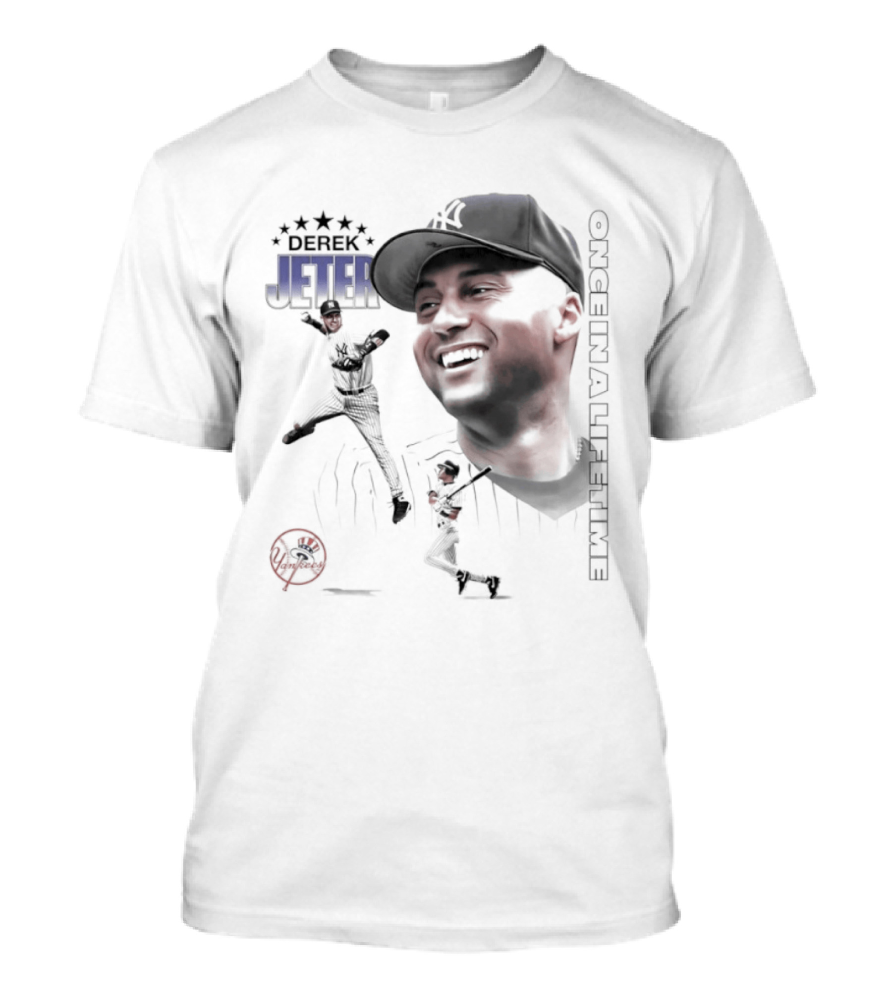 Derek Jeter New York Yankees Once In A Lifetime Baseball Legend T-Shirt
