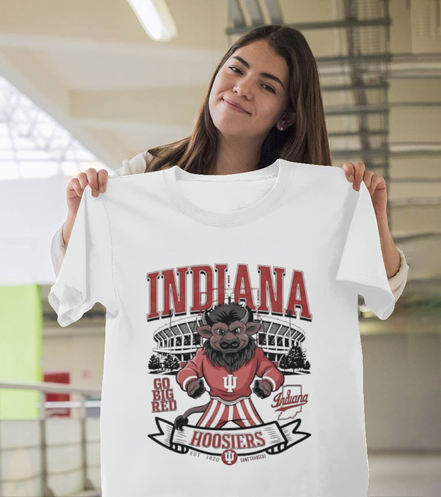 Indiana Hoosiers Go Big Red Lion IU Stadium Est 1820 T-Shirt