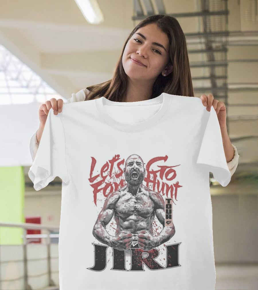 Let's Go For Hunt Jiri Prochazka Text Boxing T-Shirt