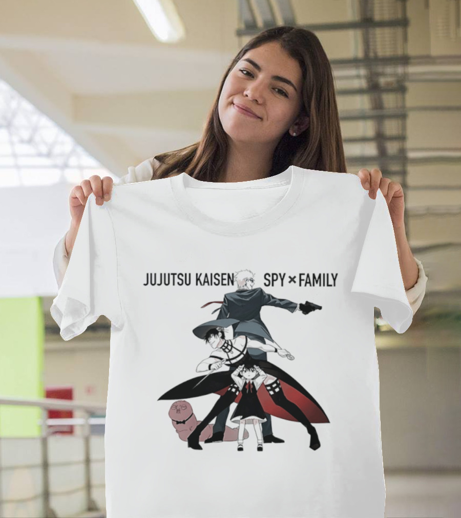 Jujutsu Kaisen Spy X Family Anime Crossover Collaboration Characters T-Shirt