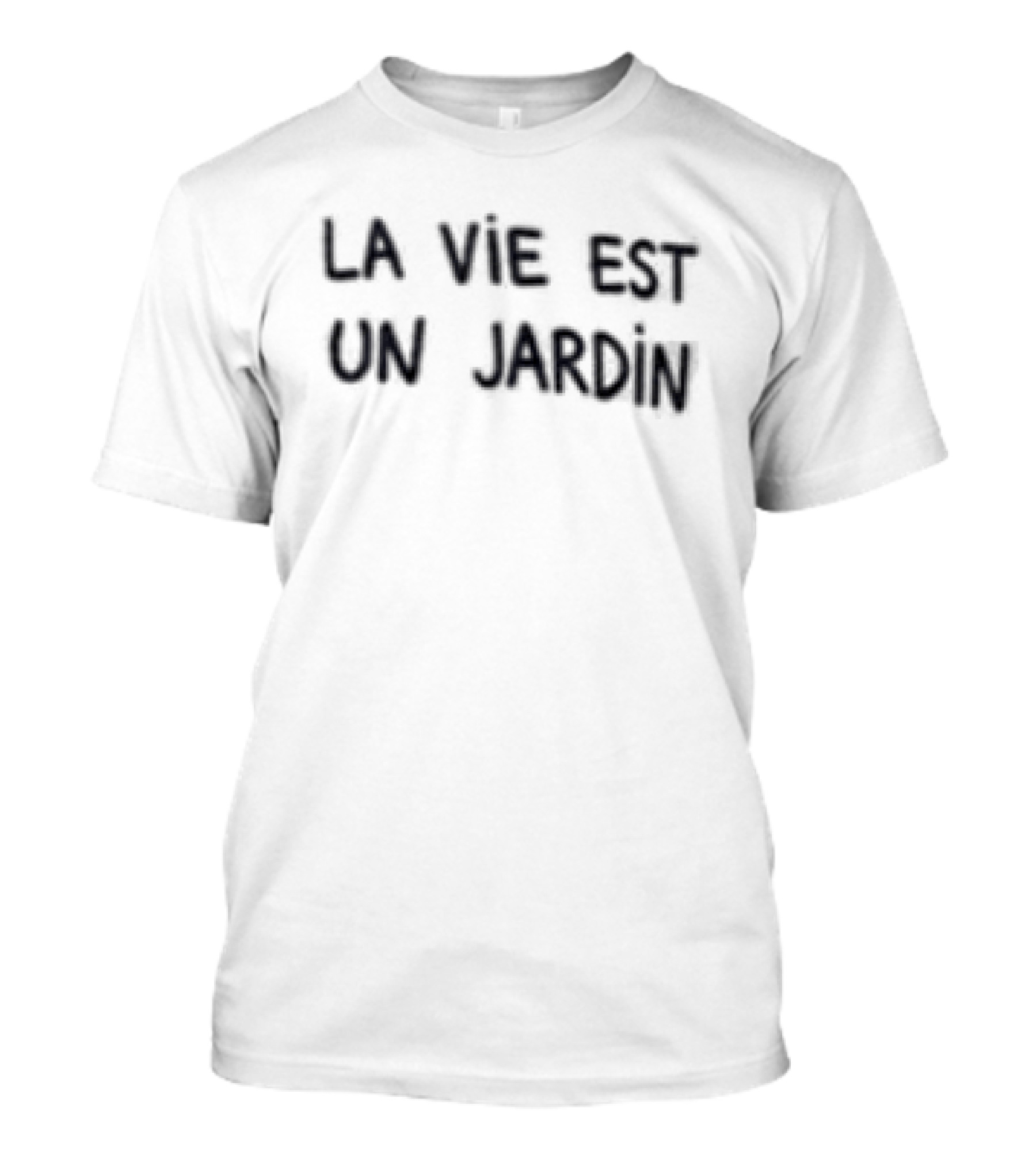 Justice Smith La Vie Est Un Jardin Bold French T-Shirt
