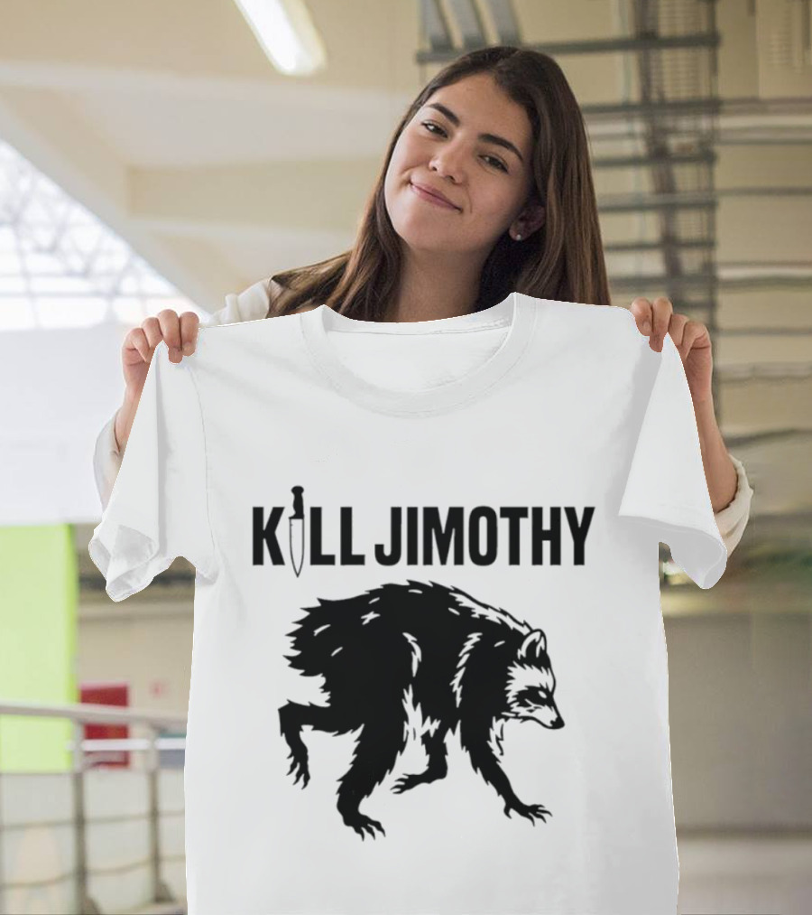 Kill Jimothy Raccoon Meme Knife T-Shirt