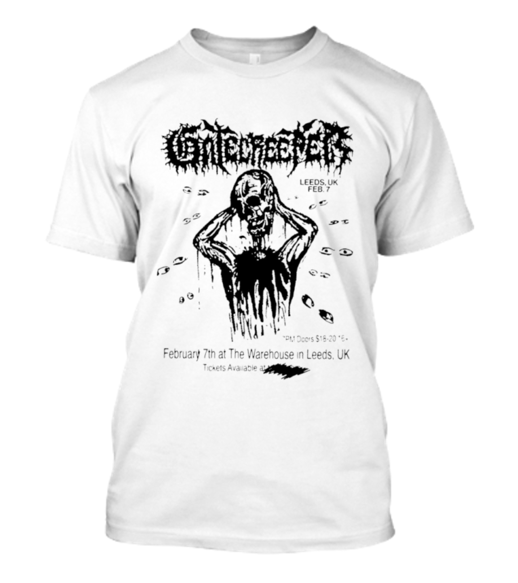 Gatecreeper Live In Leeds UK February 7th At The Warehouse Ticket Information And Event Details T-Shirt