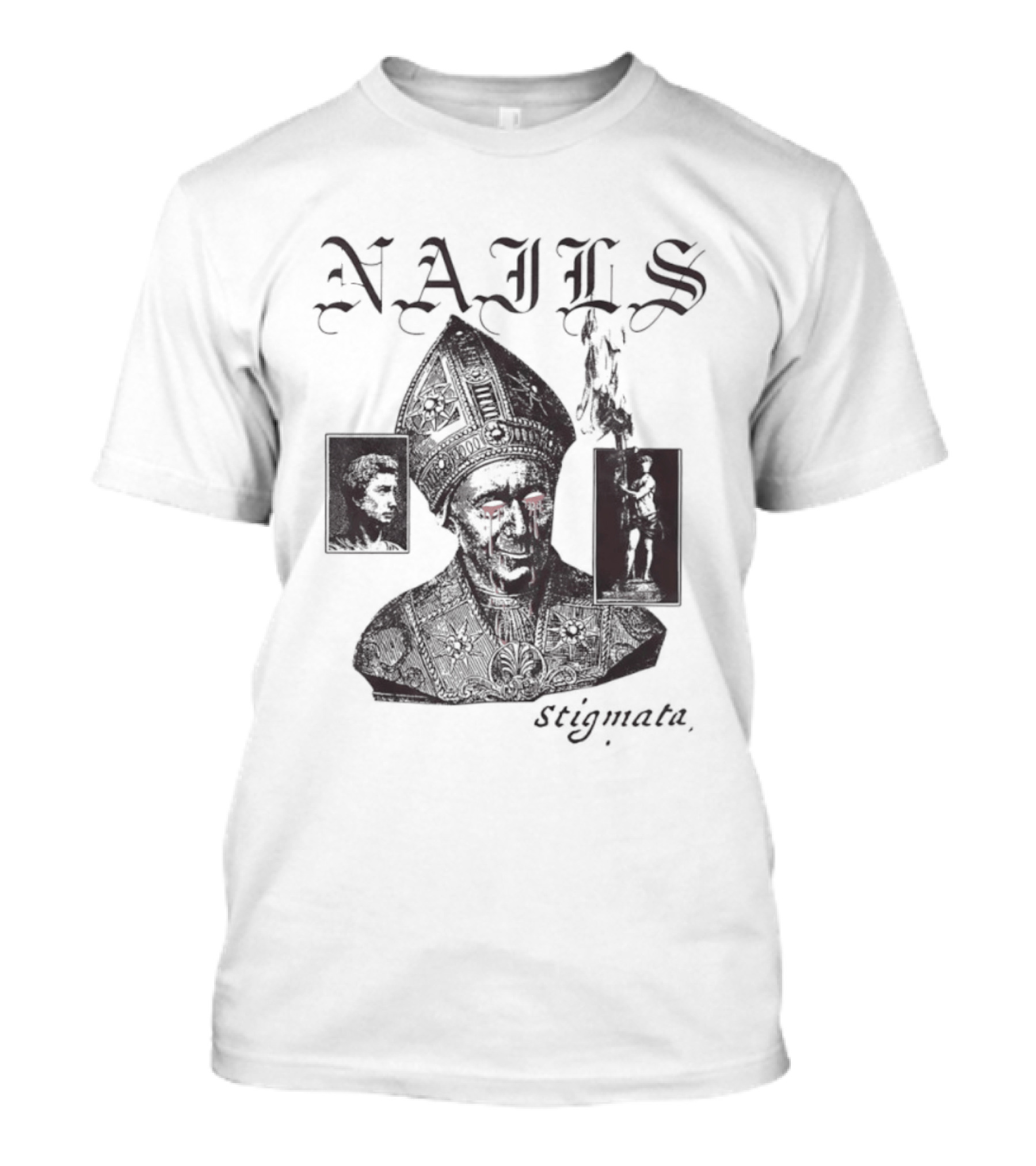 Nails Stigmata Iconic Metal Band Symbolism T-Shirt