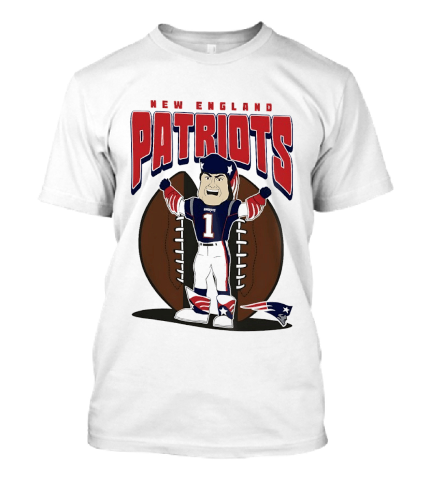 New England Patriots Pat Patriot Mania 2026 Football T-Shirt