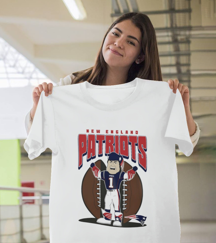 New England Patriots Pat Patriot Mania 2026 Football T-Shirt