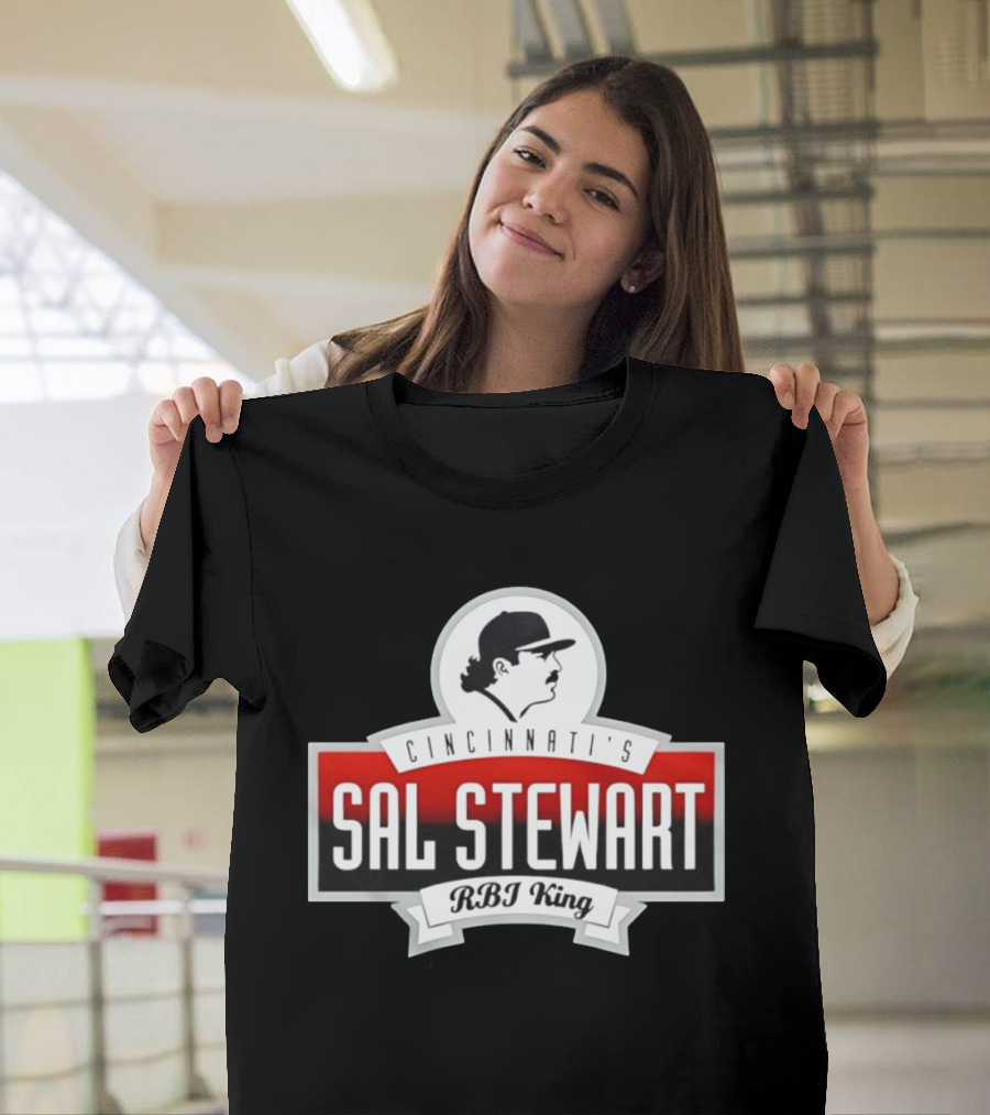 Cincinnati's Sal Stewart RBI King Iconic Baseball T-Shirt