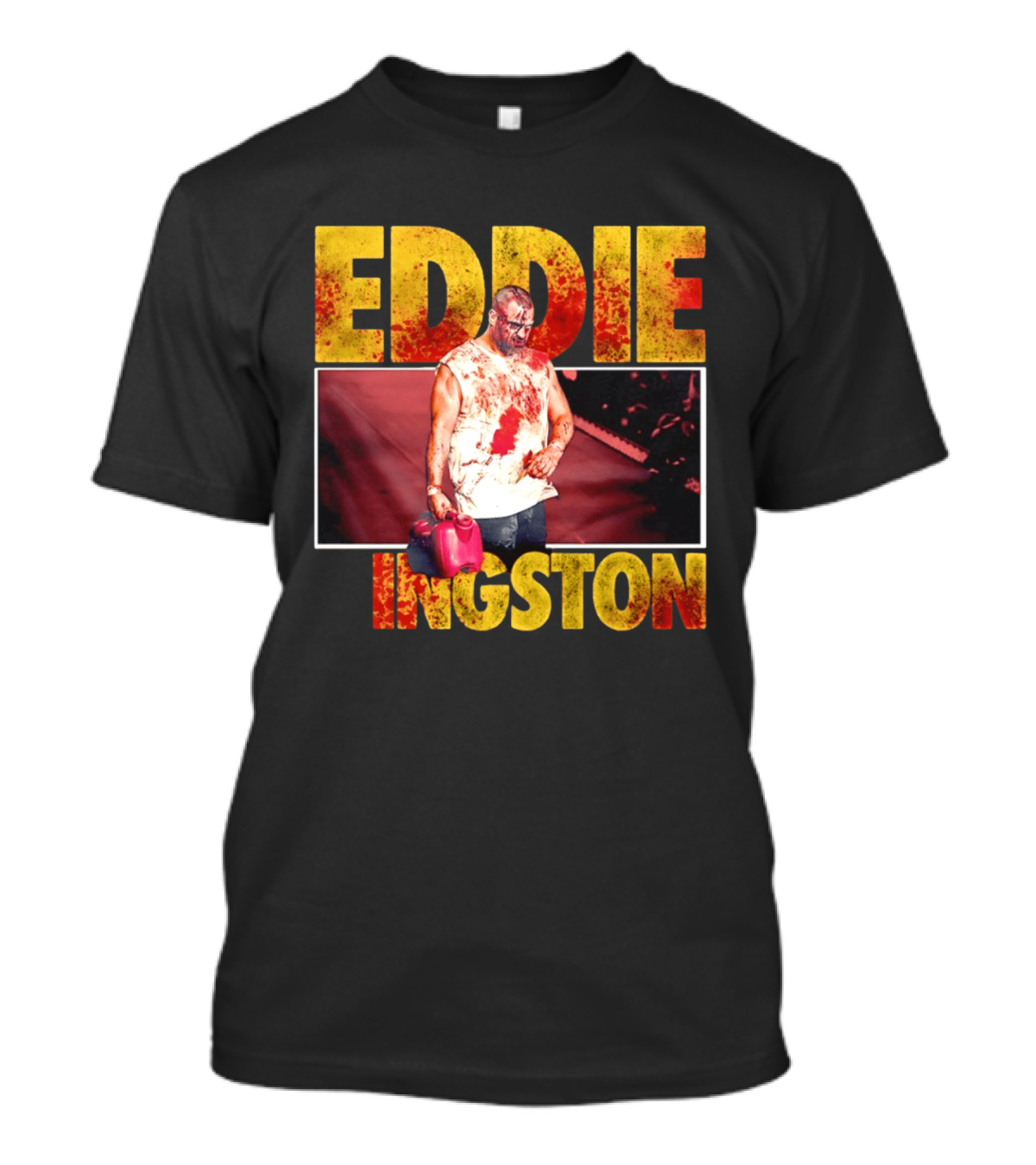 Eddie Kingston Bloody Gas Can Wrestler Image T-Shirt