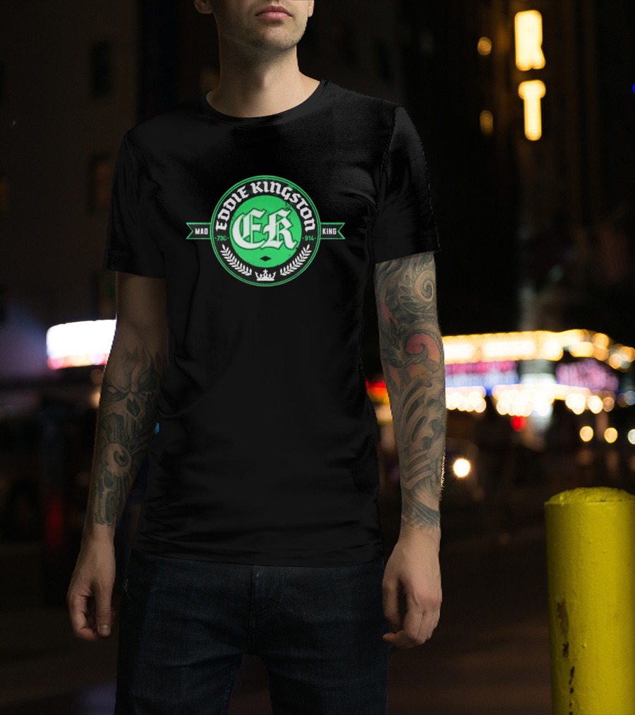 Eddie Kingston Mad King ER 73C 914 Crown Laurel T-Shirt
