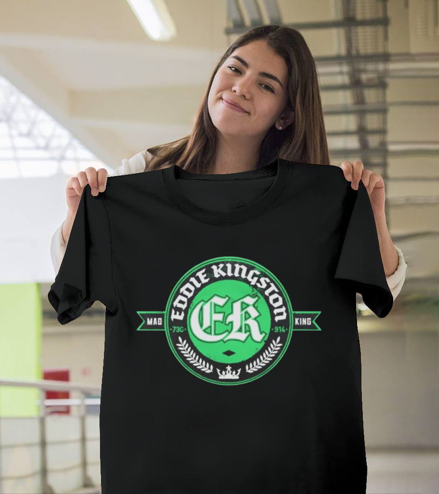 Eddie Kingston Mad King ER 73C 914 Crown Laurel T-Shirt