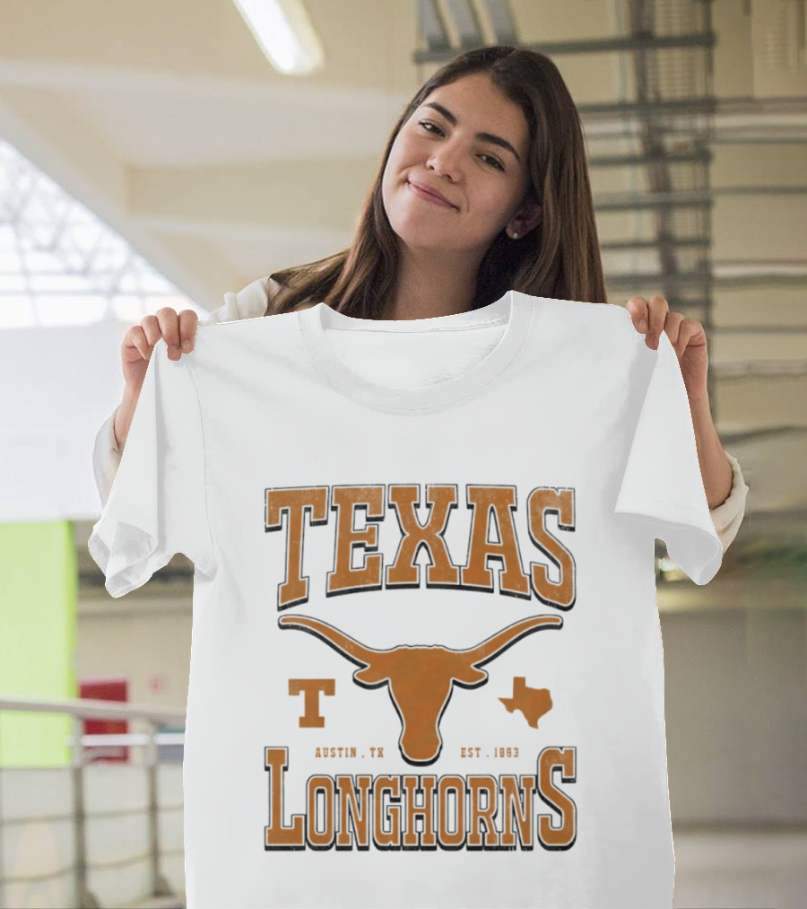 Texas Longhorns Austin TX Est 1883 Vintage Collegiate Spirit T-Shirt