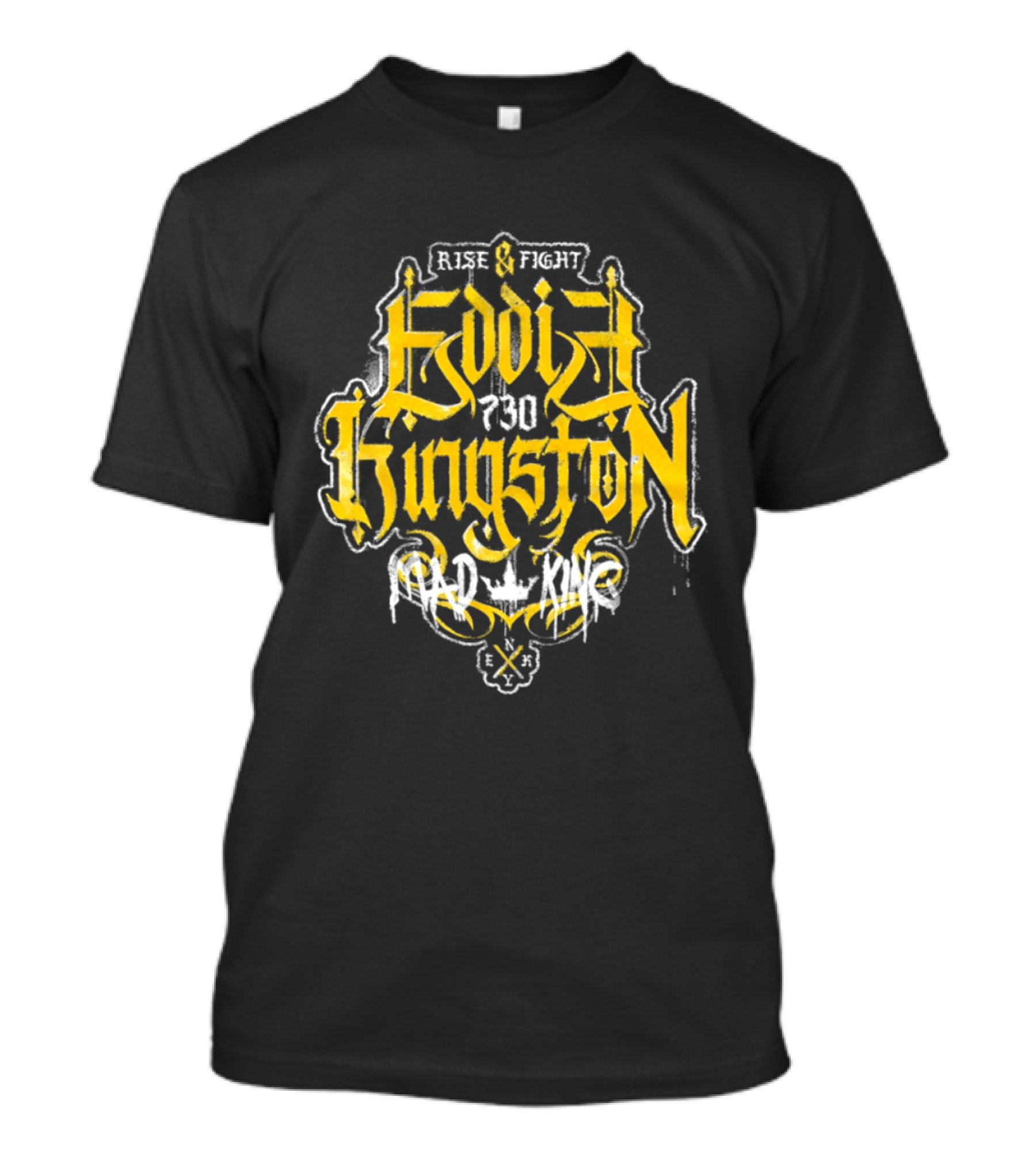Eddie Kingston Rise And Fight Vintage Mad King Wrestling 730 T-Shirt