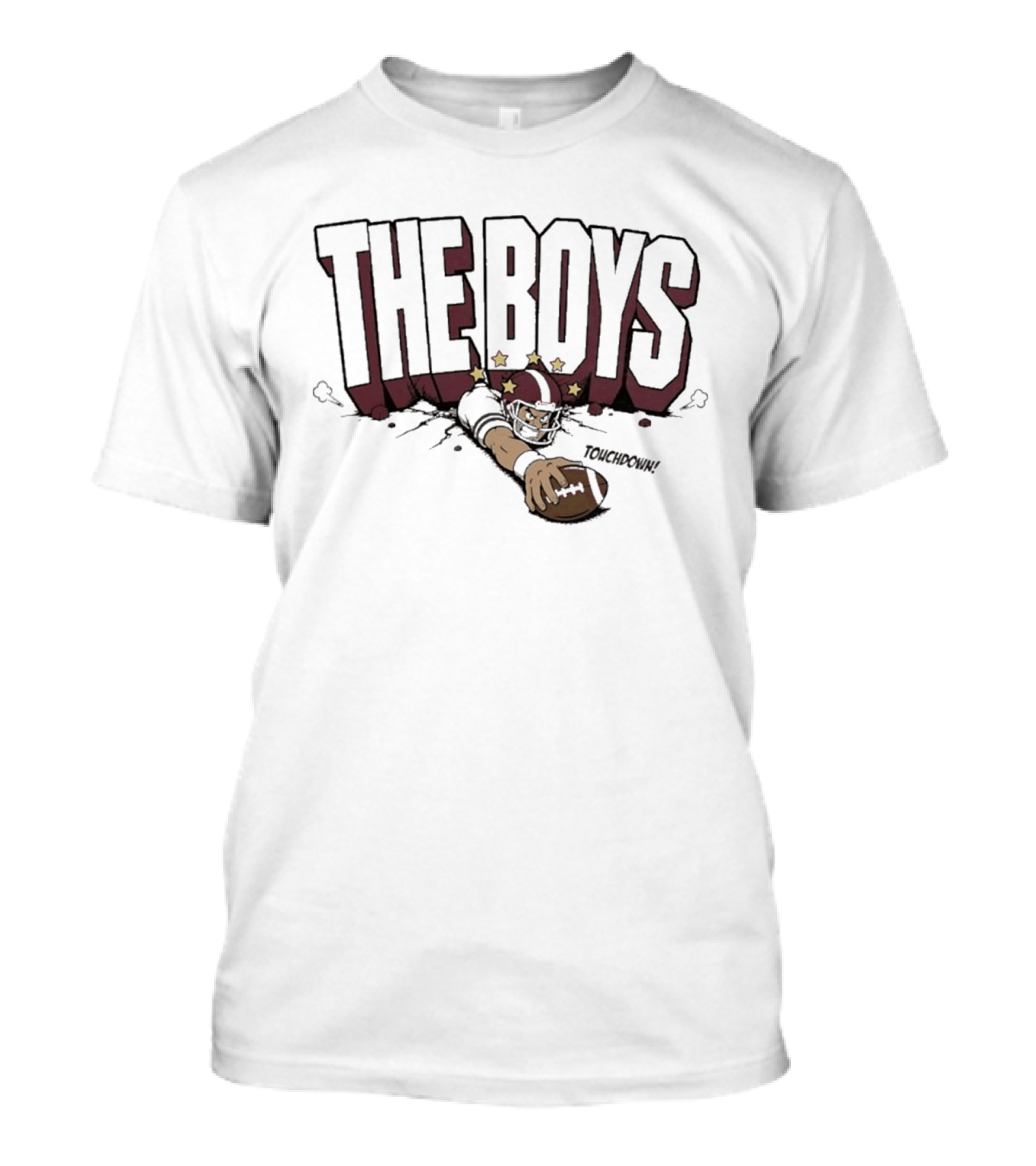 The Boys Touchdown Superhero Football Stars T-Shirt