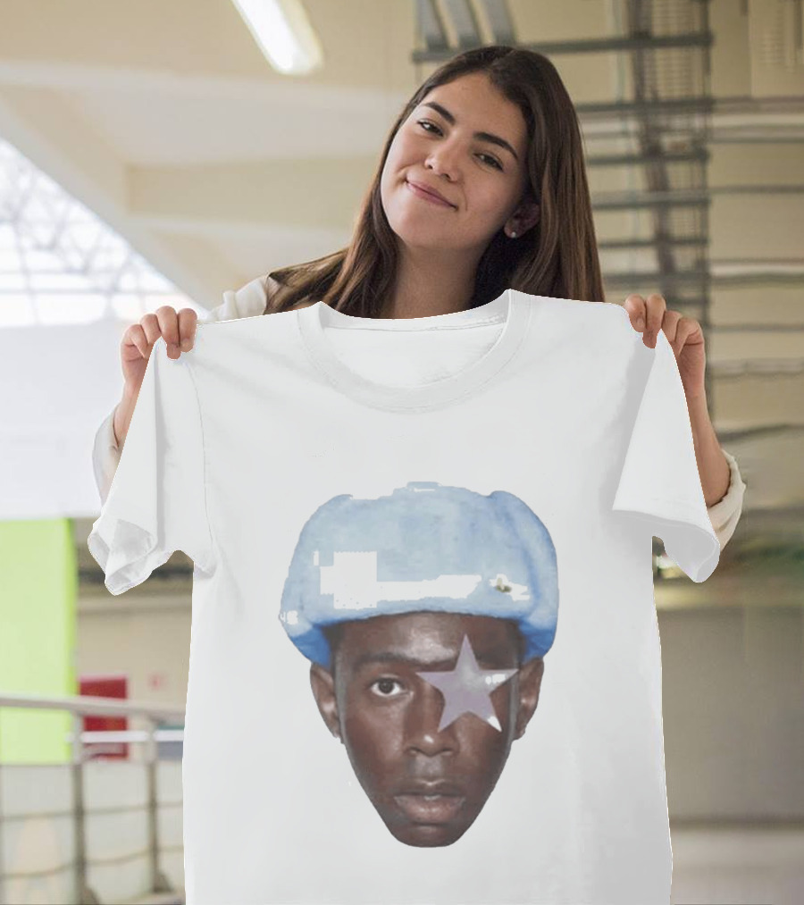 Tyler The Creator Starboy Surreal Blue Hat Star Eye T-Shirt