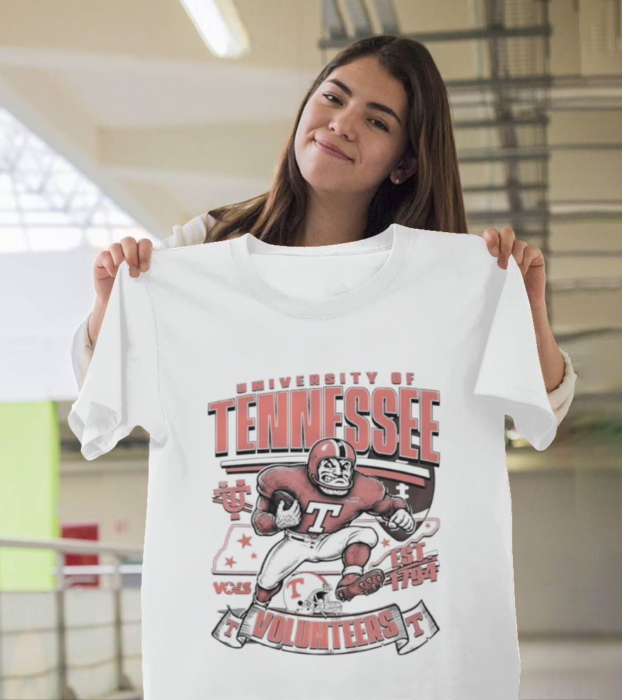 University Of Tennessee Volunteers Football Est 1794 Player T-Shirt