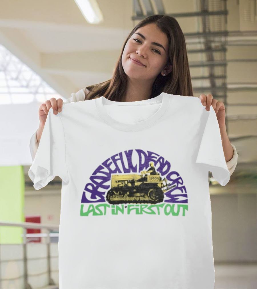 Grateful Dead Crew Last In First Out Tractor 1995 T-Shirt