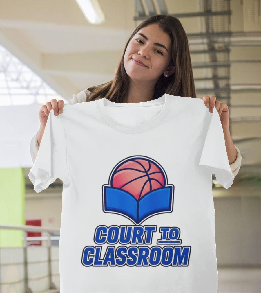 Morez Johnson Jr Court To Classroom Basketball And Education T-Shirt