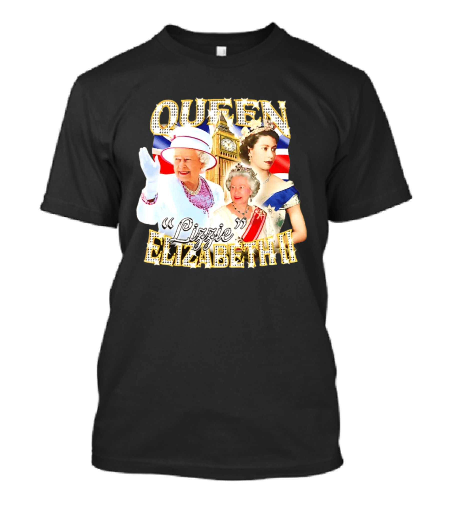 Queen Elizabeth II Lizzie 90s Bootleg Iconic Royal T-Shirt
