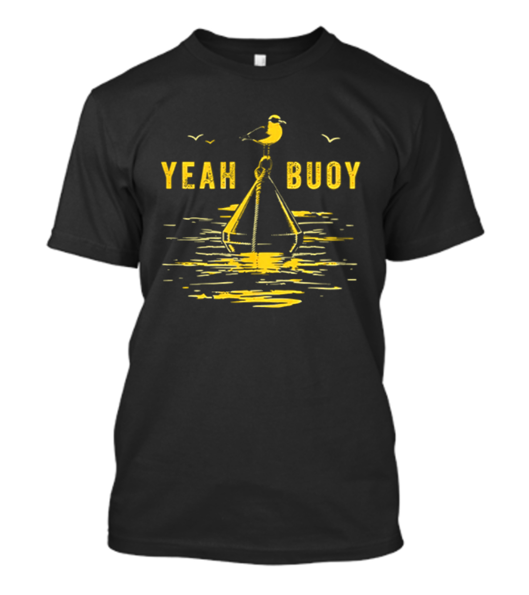 Yeah Buoy Seagull On A Buoy Ocean T-Shirt