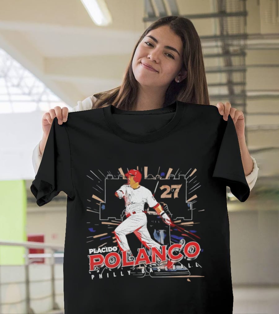 Placido Polanco 27 Philadelphia Phillies Baseball Player T-Shirt
