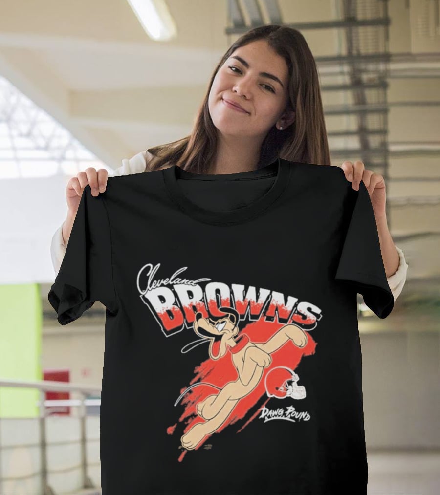 Cleveland Browns Pluto Disney Character Collaboration 2026 T-Shirt