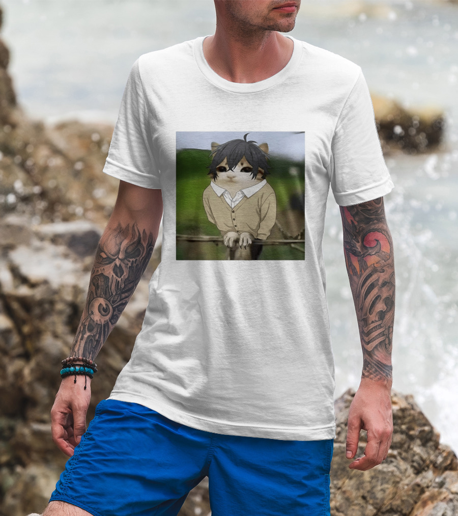 Horimeowls Miyamura Cat Owl Meme Anime Hybrid T-Shirt