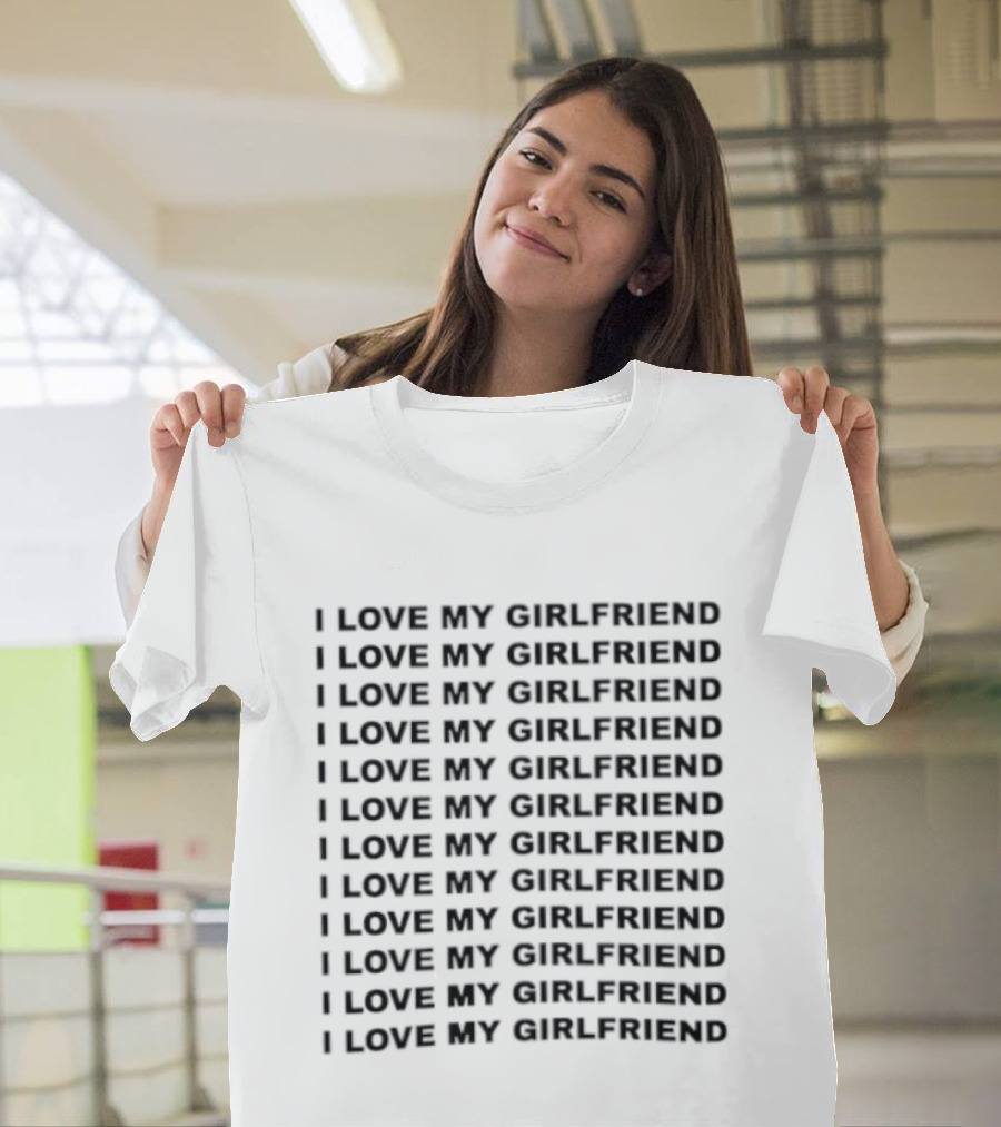 I Love My Girlfriend Repeated T-Shirt