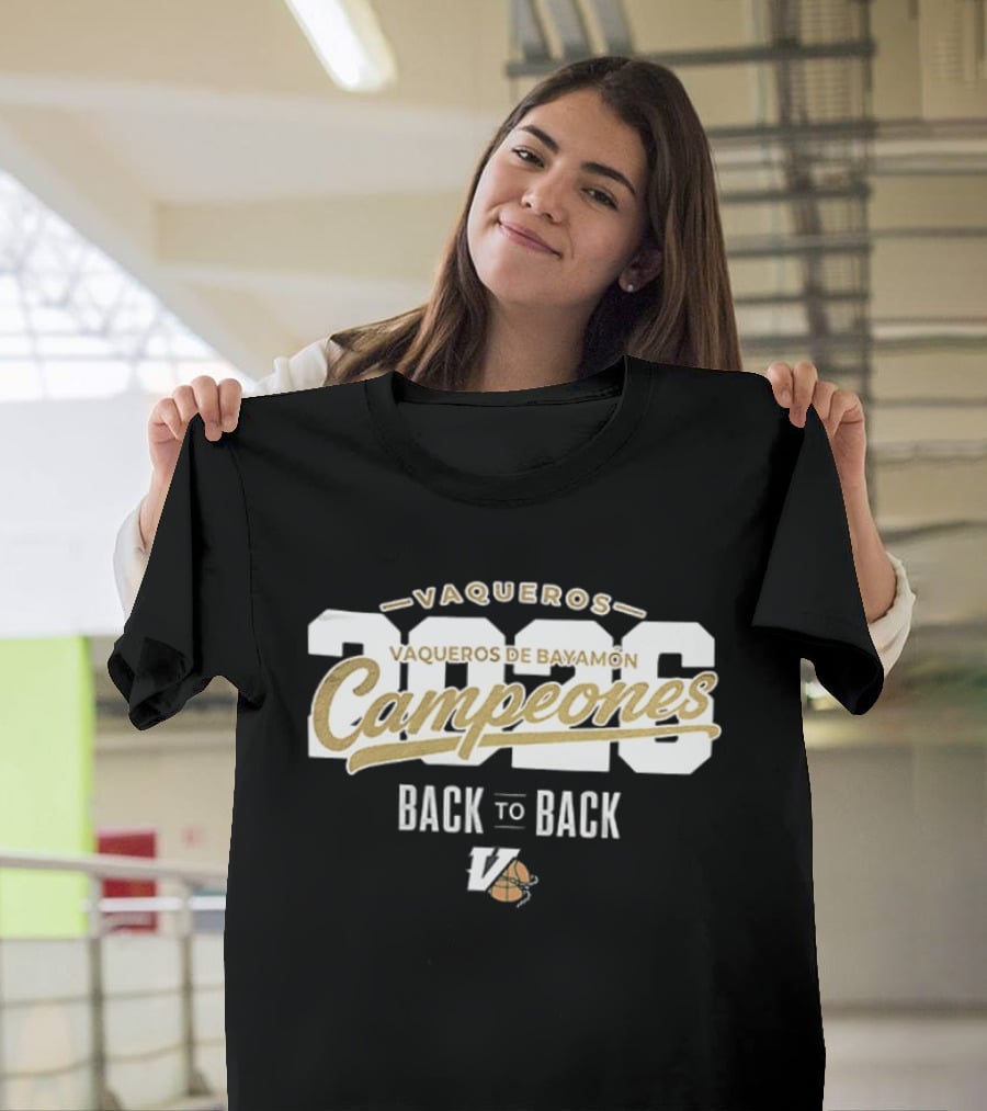 Vaqueros De Bayamon Campeones 2026 Back To Back T-Shirt