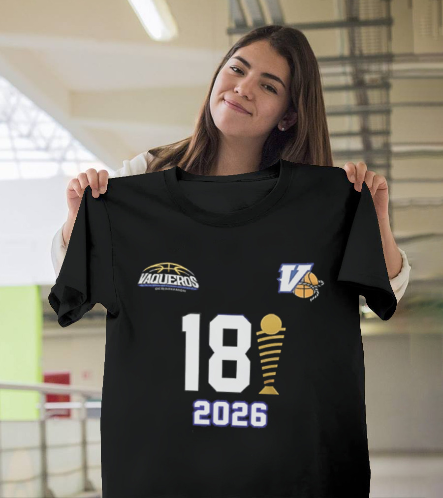 Vaqueros De Bayamon 18th BSN Championship 2026 Victory Celebration T-Shirt