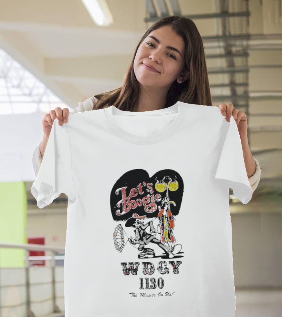 Let's Boogie WDCY 1130 The Music's On Us T-Shirt
