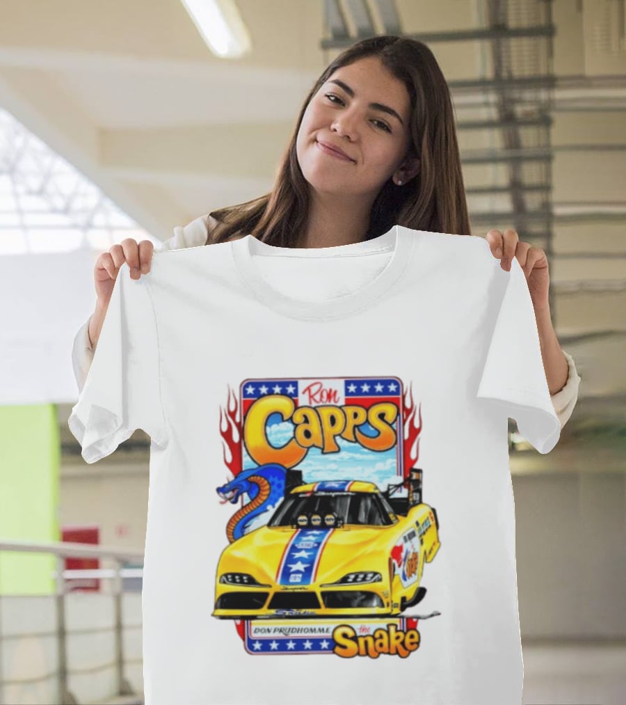 Ron Capps Don Prudhomme The Snake Toyota GR Supra Racing Car T-Shirt