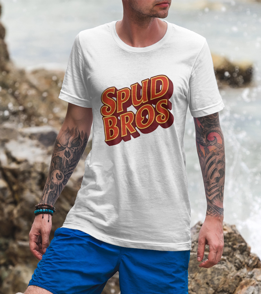 Spud Bros Joe Tessitore Playful Retro Font T-Shirt